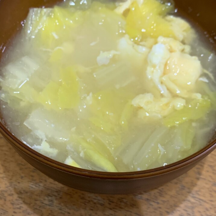 白菜卵味噌汁